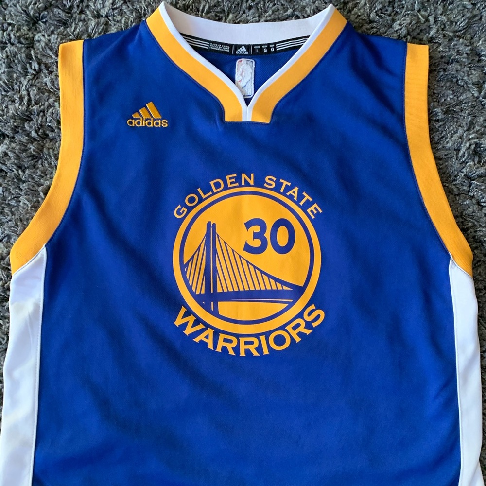 Boys Adidas Golden State Warriors Curry Jersey